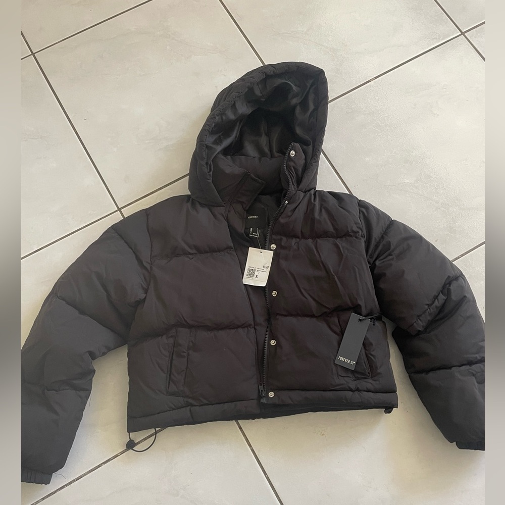 Forever 21 Black Puffer Jacket